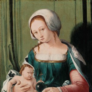 Jomfru og barn Madonna og barn av Lucas van Leyden (attributed to)