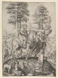 Abigail Før David, ca. 1507. av Lucas van Leyden