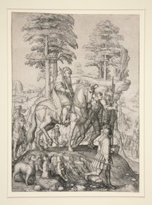 Abigail før David av Lucas van Leyden