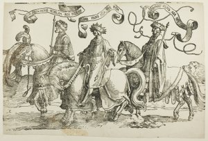 Abijah, Asa, Josafat, plate to, fra De tolv konger av Israel av Lucas van Leyden