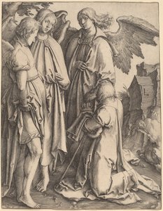 Abraham og de tre englene av Lucas van Leyden