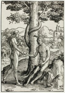 Adam og Eva (Menneskets fall) av Lucas van Leyden