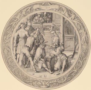 Kristus kronet med torner av Lucas van Leyden