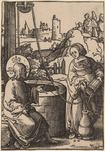 Kristus og kvinnen i Samaria av Lucas van Leyden