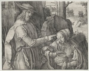 Kristus som gartner viser seg for den hellige Maria Magdalena av Lucas van Leyden