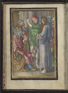 Kristus før Annas Passion of Christ (serietittel) av Lucas van Leyden