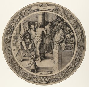 Kristi flagellasjon The Round Passion (serietittel) av Lucas van Leyden