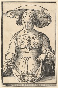 Delphic Sibyl, fra serien av Sibylls, ca. 1530. av Lucas van Leyden