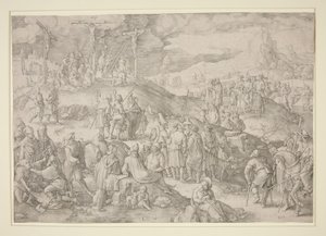 Golgata (Den store Golgata) av Lucas van Leyden