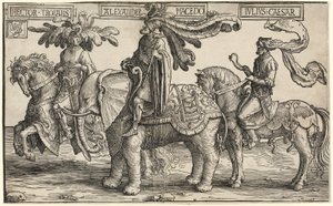Hector of Troy, Alexander of Macedon, Julius Caesar, fra The Nine Heroes av Lucas van Leyden