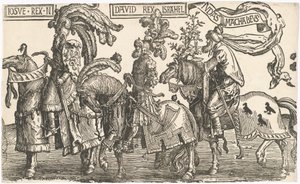 Josva, David, Judas Makkabeerne av Lucas van Leyden