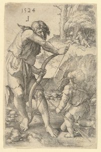 Lamech og Kain, 1524. av Lucas van Leyden