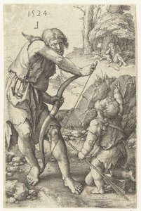 Lamek og Kain av Lucas van Leyden