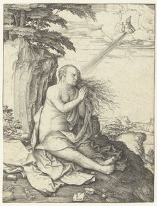 Maria Magdalena i ørkenen av Lucas van Leyden