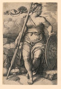 Pallas Athena (Minerva) av Lucas van Leyden