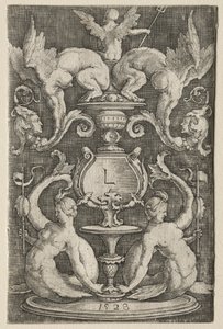 Panel av ornament av Lucas van Leyden