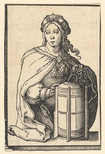 Persisk sibyll, fra serien av sibyller, ca. 1530. av Lucas van Leyden