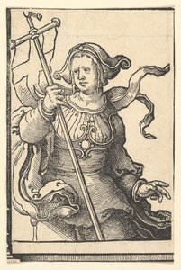 Phrygian Sibyl, fra serien av Sibylls, ca. 1530. av Lucas van Leyden