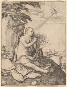 Den hellige Maria Magdalena i ørkenen av Lucas van Leyden