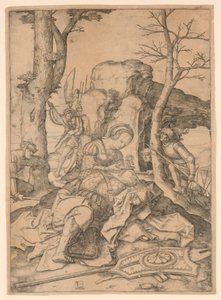 Samson og Delila av Lucas van Leyden