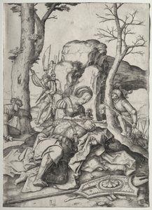 Samson og Delila av Lucas van Leyden