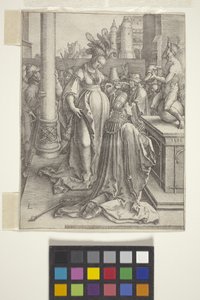 Salomos avgudsdyrkelse (gravering) av Lucas van Leyden