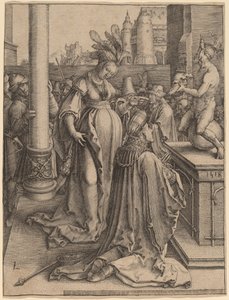 Salomos avgudsdyrkelse av Lucas van Leyden