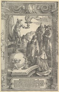 Salomons avgudsdyrkelse [1. Kongebok, 11:1-8], ca. 1517. av Lucas van Leyden