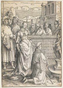 Salomos avgudsdyrkelse, ca. 1512 av Lucas van Leyden