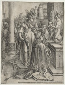 Salomos avgudsdyrkelse av Lucas van Leyden
