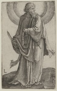 St. Bartholomew, ca. 1511 (gravering) av Lucas van Leyden