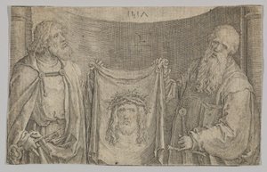 Sts. Peter og Paul med Vernicle, 1517. av Lucas van Leyden