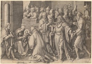 Tilbedelsen av magiene av Lucas van Leyden