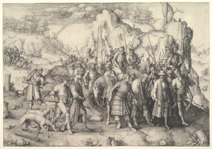 The Conversion of St. Paul, 1509. av Lucas van Leyden