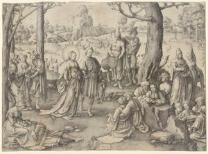 Den hellige Maria Magdalenas dans av Lucas van Leyden
