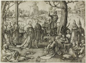 Dansen til Maria Magdalena av Lucas van Leyden