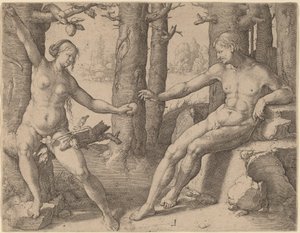 Menneskets fall av Lucas van Leyden