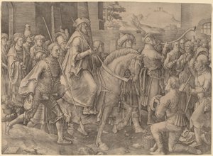 Mordekais triumf av Lucas van Leyden