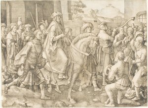 Mordekais triumf av Lucas van Leyden