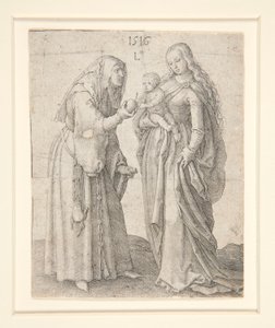 Jomfruen med barn og St. Anne av Lucas van Leyden