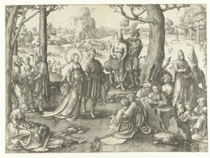 Det verdslige livet til Maria Magdalena De dans av Maria Magdalena av Lucas van Leyden