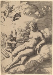 Venus og Amor av Lucas van Leyden