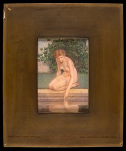 Ved en klar fontene, 1907. av Lucia Fairchild Fuller