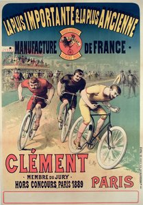 Plakat som reklamerer for syklusene Clement, 1891