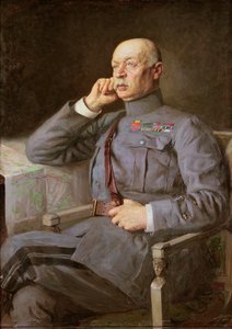 Portrett av den franske Marshall Fayolle Emile av Lucien Hector Jonas