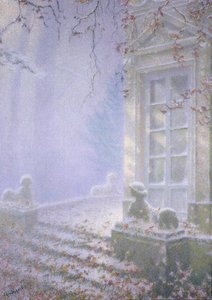 Vinter, Petit Trianon (pastell på papir)