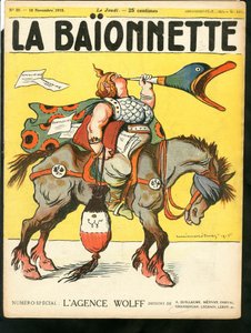 Cover av "The Bayonet", Satirical in Color av Lucien Metivet