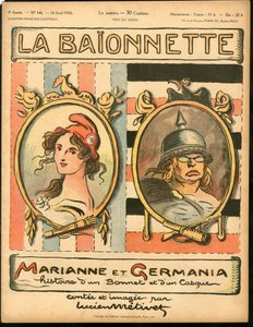 Cover av "La Baionnette", Satirical in Colors av Lucien Metivet