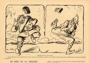 Le Rire rouge, satirisk i svart-hvitt av Lucien Metivet