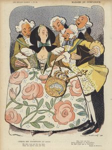 Madame De Pompadour, illustrasjon for Le Rire